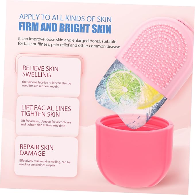 Baluue Silicone for Facial Massage Skin Tool for Puffiness Relief and Pore Minimizing for Cooling and Sunburn Recovery