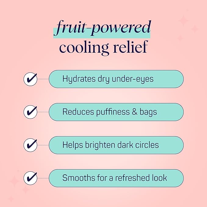 SpaLife Watermelon Cooling Eye Pads, 48 Hydrating Under Eye Patches for Puffiness, Dark Circles, and Tired Eyes, Infused with Hyaluronic Acid, Glycerin, and Vitamin C, Fruity Scent