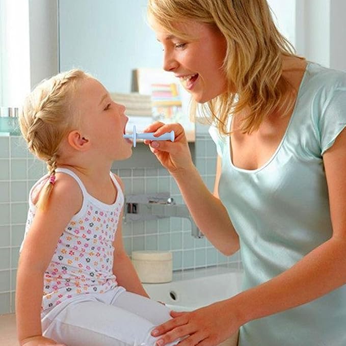 Infant Toothbrush – 360° Baby Toothbrush, Suction Base | Soft Silicone Teether, Toddler Gum Massager, Teething Pacifier Accessory, Baby Care Tool, Gentle Bristle Training Brush, Ergonomic Babys