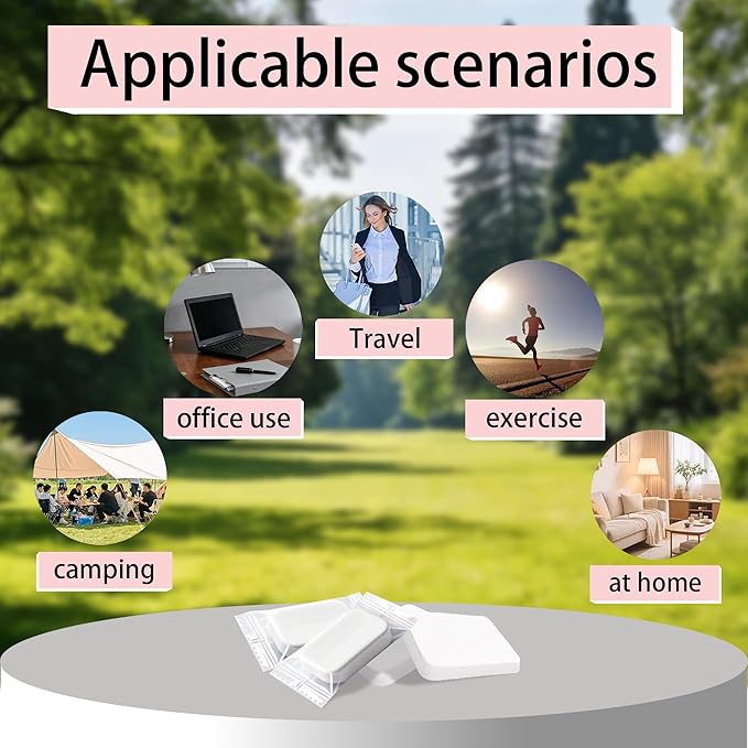 100 PCS Compressed Face Towels – Portable Eco-Friendly Cotton Tablets for Travel, Camping, Hiking, Sports, and Beauty – Disposable Hand Wipes Pink (11x8.7 Inches) Pink