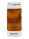 Cyndibands Elastic Hair Ties – Copper Orange - No Damage 4mm Ponytail Holders for Women & Kids, 24-Pack Hair Elastics in Neutral Colors