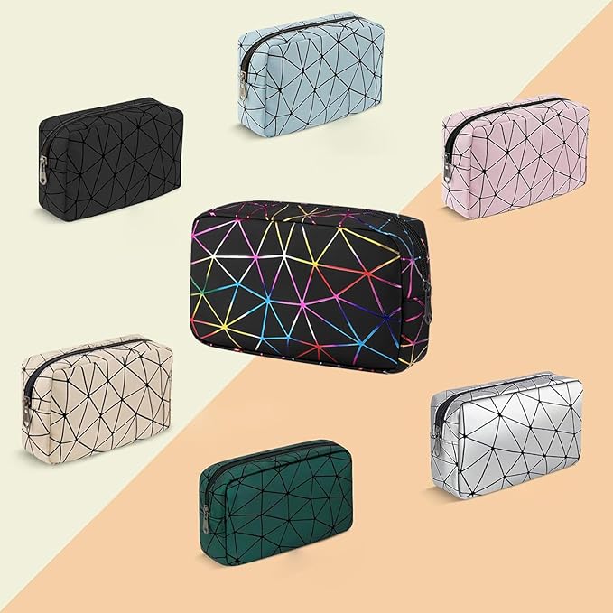 Period Bag for Girls Womens, Leather Sanitary Napkin Storage Bag, Portable Menstrual Pad Bag Period Pads Pouch, Small Make Up Bags(Colorful Pink)