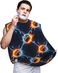 Waterproof Grooming Apron, Non-Stick Beard Bib with Suction Cups, for Fire and Water American Football Sports