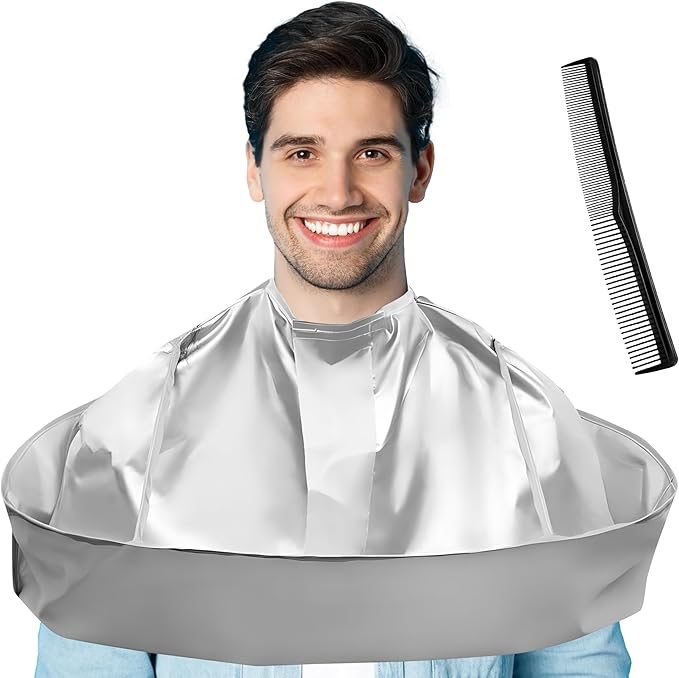 Hair Cutting Cape Professional Salon Barber Cape Foldable Haircut Cloak Hairdressing Umbrella Apron Kit for Adult Men and Women