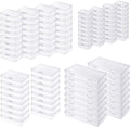 96 Pack Rectangular Clear Plastic Storage Containers Box with Hinged Lid for Beads and Other Small Craft Items (Mixed Sizes 2)