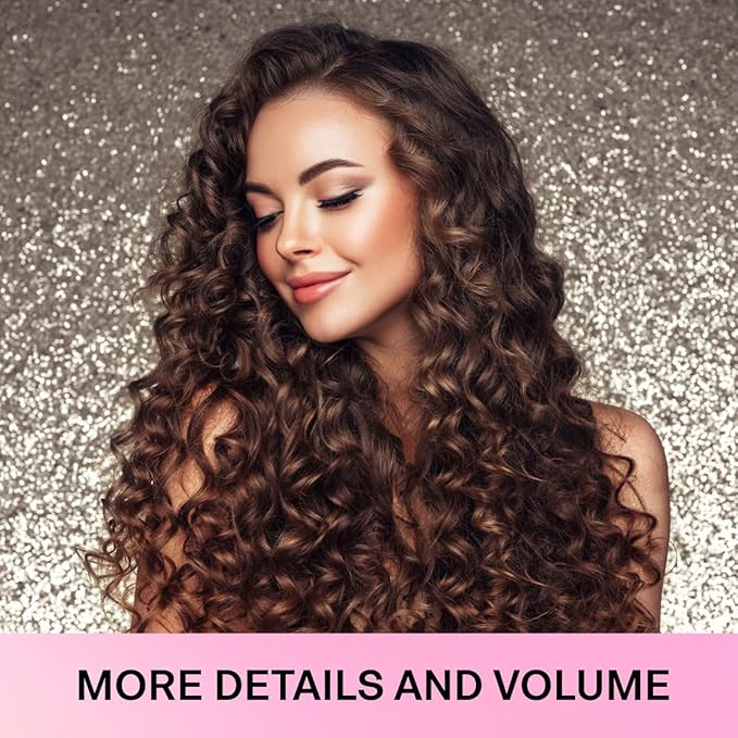 Lanzhire Heatless Curling Headband for Overnight Long and Short Hair Curls (Purple)