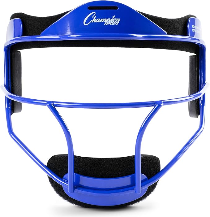 Champion Sports Steel Softball Face Mask – Durable Fielder’s Mask for Youth & Adults, Multiple Colors for Practice & Games