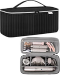 Travel Carrying Case for Hair Dryer Shark Flexstyle Dyson Airwrap Brush Hair Accessories Tools Storage Bag for Revlon Hairdryer Styler Organizer (Black)