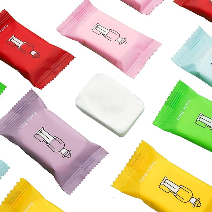 Compressed Portable Face Towel Tablet - 28 Pack Reusable Washcloth, Wet and Dry Disposable Wipes for Baby, Dog, Camping, Travel, Hiking, Home, Beauty (Bluk)