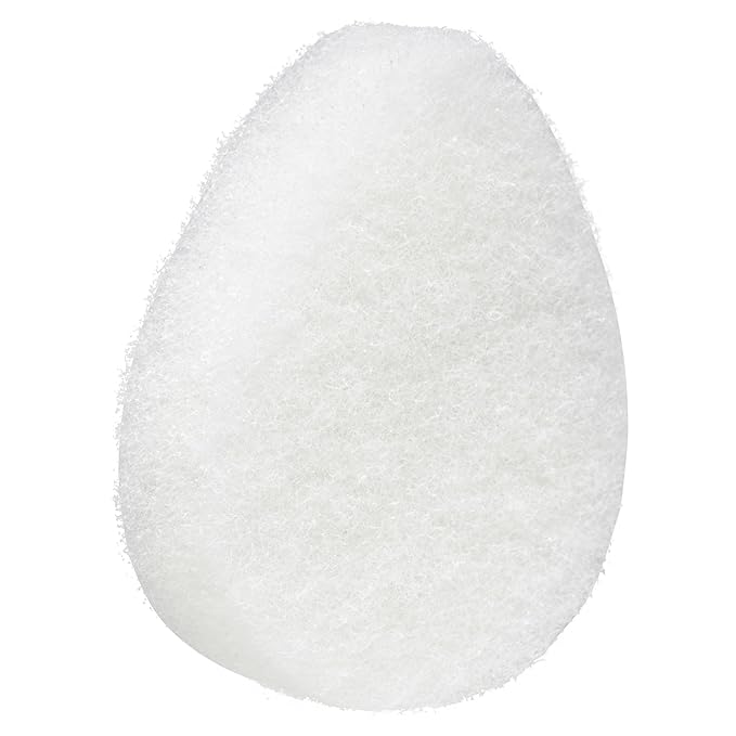 Buf-Puf Facial Sponge, Dermatologist Developed, Removes Deep Down Dirt & Makeup That Causes Breakouts and Blackheads, Reusable, Exfoliating, White, 5 Count