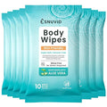 Extra Large Body Wipes for Adults Bathing No Rinse, Disposable Bath Cleansing Washcloths Ideal for Men, Women & Elderly - Soft & Gentle, 80 Count (Pack of 8)