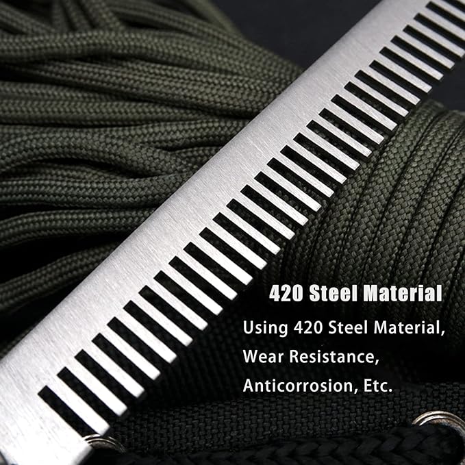 Folding Pocket Comb, Stainless Steel Beard Comb for Men, Switchblade Fine Tooth Mustache Combs Designed for Hair Salon Beauty Tool (Black)