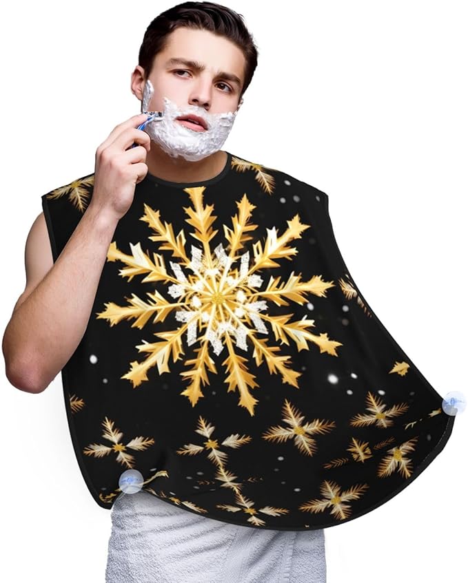 Flag Of Georgia Print Beard Bib Shaving Apron, Beard Hair Trimming Cape Gift For Dad
