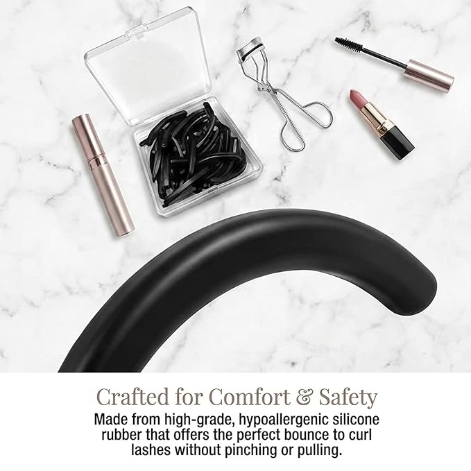 Compatible with Shiseido Eyelash Curler Refill Pads,Silicone Replacement Refills Only Fit for Shiseido Eye Lash Curler Refill Pads,24Pack.