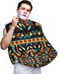 Native American Patterns Print Beard Bib Apron For Men, Beard Hair Catcher For Men Shaving Trimming,Beard Cape Cloth