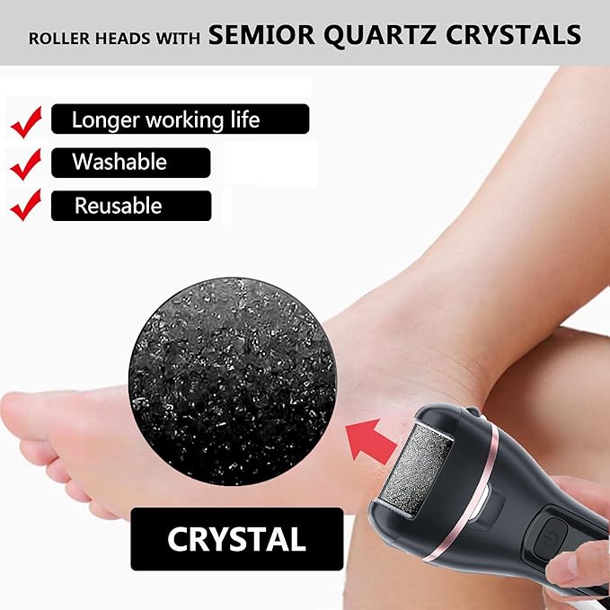 12 Pack Different Coarse Replacement Roller Heads for Electric Callus Remover for Feet Pedicure Tools Foot File Pedicure Kit Refill Rollers for Cracked Heels and Dead Skin