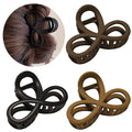 3.3 Inch Hair Claw Clips, Unbreakable No Slip Matte Claw Clip for Women's Thin & Medium Thick Fine Hair, 3 Pack