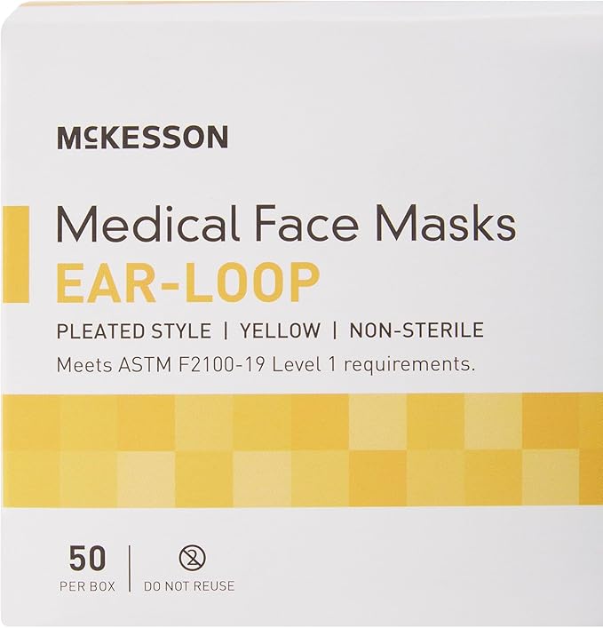 McKesson Procedure Mask Pleated 91-2101