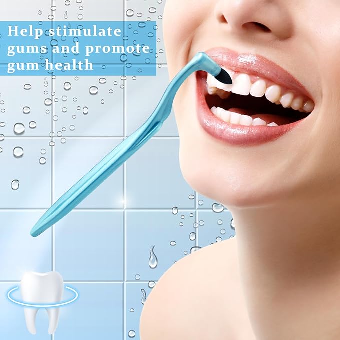 Tondiamo 10 Pcs Gum Stimulator Dental Tools Dental Plaque Remover Rubber Tip Stimulator for Cleaning Teeth Tartar