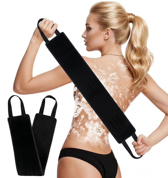 Back Self Tanner Applicator, Back Tanning Applicator, Double-sided Used for Self-tanning Lotion, Mousse, Cream (Black)