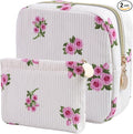 2-Pack Period Bag for Women Girls, Portable Corduroy Sanitary Napkin Storage Bag Period Pouch Small Discreet Menstrual Pouch, Sanitary Pads Bag Period Kits Tampons Holder for First Period