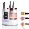 3 IN 1 Electric Makeup Brush Cleaner,Automatic make up brush cleaner machine with Makeup Brush Dryer,Portable USB Deep Cleaning for All Size Beauty Makeup Brush Set,Blush Brush,Sponges