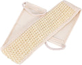 Loofah Back Scrubber Strap, Bath Wash Exfoliating Strap for Shower Massage Sponge Body Back Washer for Men and Women, Skin Care Bathing Accessories