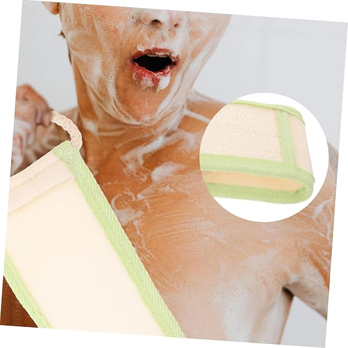 Baluue Exfoliating Loofah Back Scrubber for Strap Design for Deep Cleaning for Men and Women Refreshing Bath