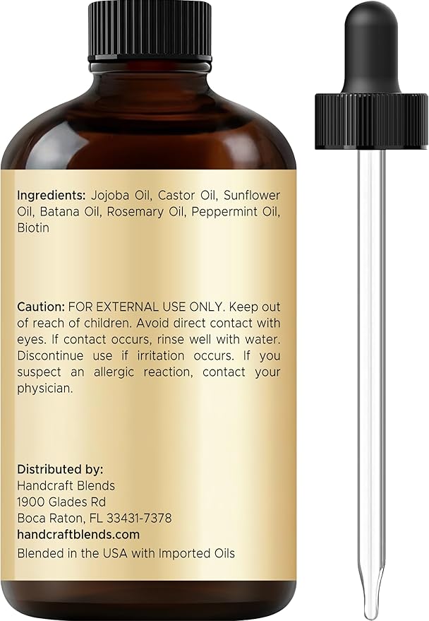 Batana & Rosemary Hair Growth Oil 2oz – Scalp Treatment & Strengthening for Growth & Loss, Thinning, Dry Scalp, Split Ends – Natural Hair Oil for Women & Men – Intensive Repair & Nourishing Formula
