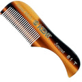 Kent A 81T X-Small Gentleman's Beard and Mustache Pocket Comb, Fine Toothed Pocket Size for Facial Hair Grooming and Styling. Saw-cut of Quality Cellulose Acetate, Hand Polished. Hand-Made in England