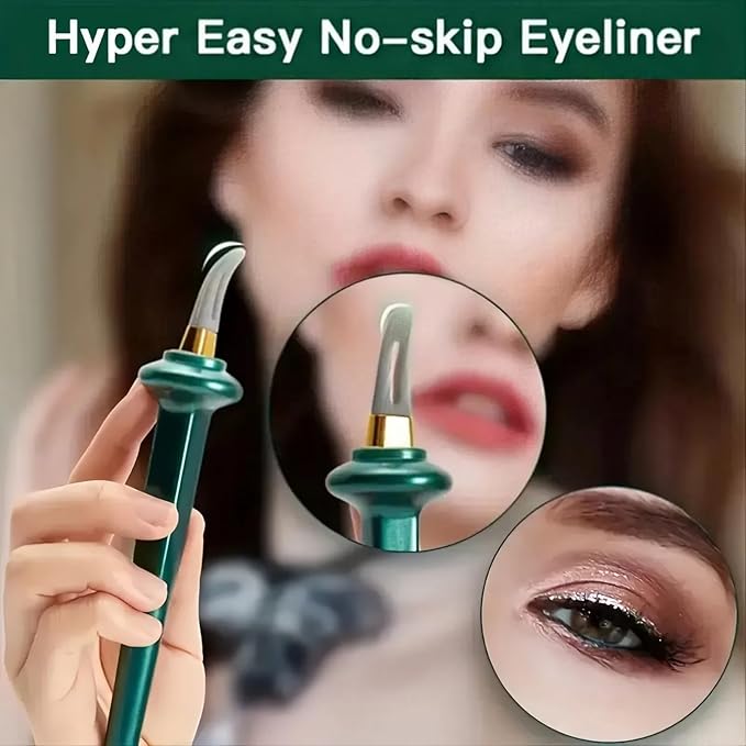 Arcbelle Eyeliner Set - Waterproof & Smudge Proof Cream Eyeliner with Silicone Brush, No-Skip Precision Tip for Winged & Classic Eye Makeup, Long-Lasting Black & Brown Multi-Purpose Makeup Tool