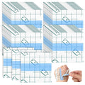 200 Pcs Disposable Adhesive Makeup Hand Palette Single Use Waterproof Makeup Mixing Palette Paper Adhesive Cosmetic Make Up Tape Transparent Cosmetic Tray Clear Foundation Mixing Tray for Women Girls