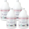 Ginger Lily Farms Botanicals Soothing Butter Lotion for Dry Skin, 100% Vegan & Cruelty-Free, Whispering Rose Scent, 1 Gallon (Pack of 4)