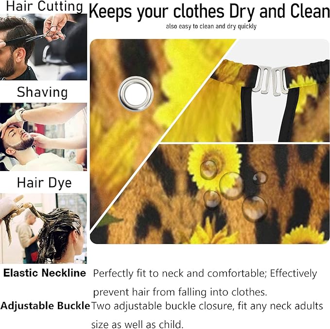 visesunny Professional Barber Cape Polyester Hair Cutting Salon Cape Apron Anti-Static Beard Bib