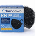 (50-Pack) KN95 Face Masks, Individually Wrapped, Premium Disposable Dust Mask, Black