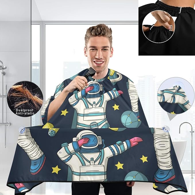 visesunny Professional Barber Cape Polyester Hair Cutting Salon Cape Apron Anti-Static Beard Bib