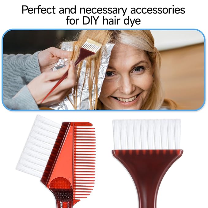 Professional Hair Color Brush Hair Dye Kit for Hair Tint Dying Coloring Applicator Hair Dye Brushes Tinting Comb for Students Women Salon Use Home DIY Dyeing
