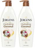 Jergens Hydrating Coconut Body Lotion,Hand and Body Moisturizer,Infused with Coconut Oil,Hydrates Dry Skin Instantly,Dermatologist Tested,16.8 oz,(Pack of 2)