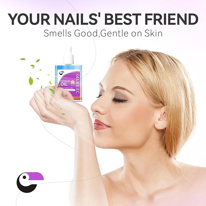 gelike ec Cuticle Repair Oil for Damaged Nails Peach Smells Nail Treatment for Growth and Strengthen - Growth Oil Quick Dry Nail Care Moisturize Weak Thin Salon and Home 15ML LARGE CAPACITY