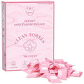 Disposable Face Towel 300 Count Instant Expansion Compressed Towel Tablets 9×7.5 Inch Washcloths for Women Compact Cloths Storage for Skincare Makeup Removal Facial Cleansing Gym Fitness (Pink)