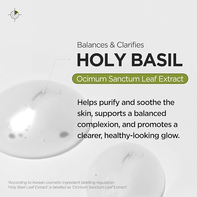 P.CALM Underpore Holy Basil Cleansing Oil – Holy Basil & Tea Tree for Deep Pore Cleansing, Blackhead Removal, and Makeup Removal, Korean Skincare (190ml / 6.42 fl.oz)
