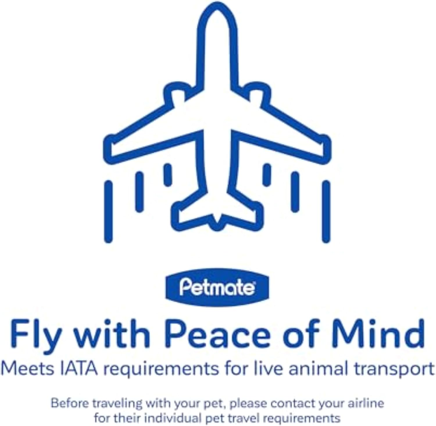 Petmate Sky Kennel - For Air and Travel, Airline Compliant Dog Crate for Pets up 15-30 lbs, Heavy Duty Dog Kennel, Made in the USA- 28 Inches