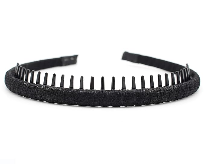 Fashion hair Accessories Hair band headbands for women/Girls Non-slip hairband Comfy Hair Hoop Resin teeth Comb (4 Colors)