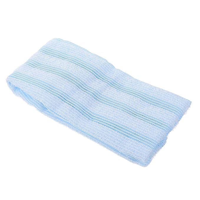 Portable Back Bath Towel Double-sided Exfoliating Shower Scrubber Straps for for Deep Cleaning Back Neck and Shoulders
