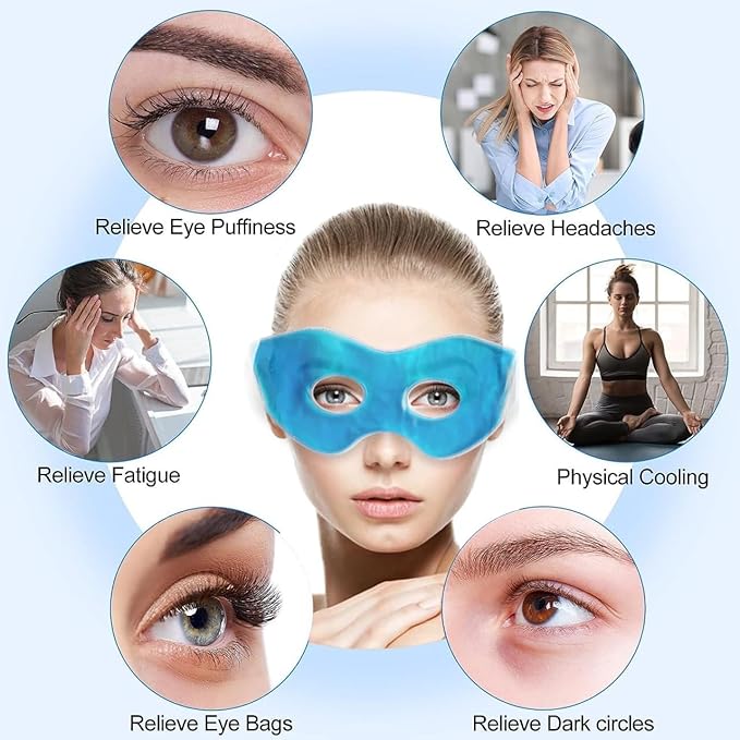 Disposable Non-Woven Eye Mask Sleeves - 2 Pack & 50 Pack | Variant Offer: Buy Blue Gel Eye Mask = 2 Gel Masks + 2 Sleeves | Soft Non-Woven Fabric, Universal Fit for Hot Cold Therapy Masks