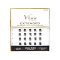i•ENVY Extended Real Mink Lash Clusters Lashes DIY Salon Lash Extension Apply Underneath Natural Lashes for Perfect Lash Extension Effect, False Eyelashes Reusable