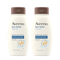 Aveeno Skin Relief Fragrance-Free Body Wash with Triple Oat Formula, Gentle Daily Cleanser for Sensitive Skin Leaves Dry Skin Feeling Moisturized, Sulfate-Free, 18 fl. oz, 2 Pack