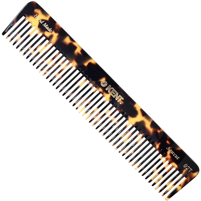 Kent 92T TY Wide Tooth Women’s Detangler Comb for Curly, Wavy, and Thick Hair – Ideal for Use on Wet Hair – Gentle, Shower Comb for – Anti-Static, Smooth - Styling Tool by Kent