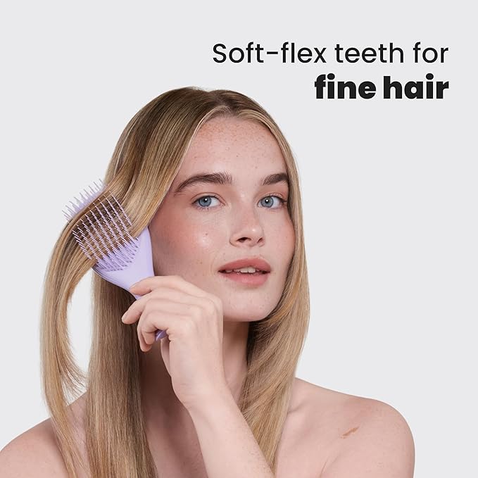 Tangle Teezer Fine Ultimate Detangler Brush, Dry & Wet Hair Brush to Detangle & Reduce Breakage for Fine Hair Types, Hypnotic Heather