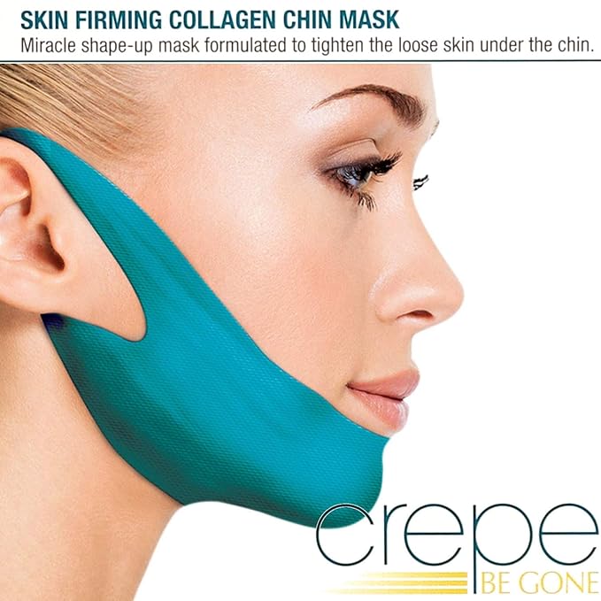 Dermactin Crepe Be Gone Firming & Smoothing Skin Regimen 4-PC Set - Includes Skin Firming Neck Cream, Hydrating Skin Firming Soufle, Exfoliating Body Polish & Collagen Chin Mask